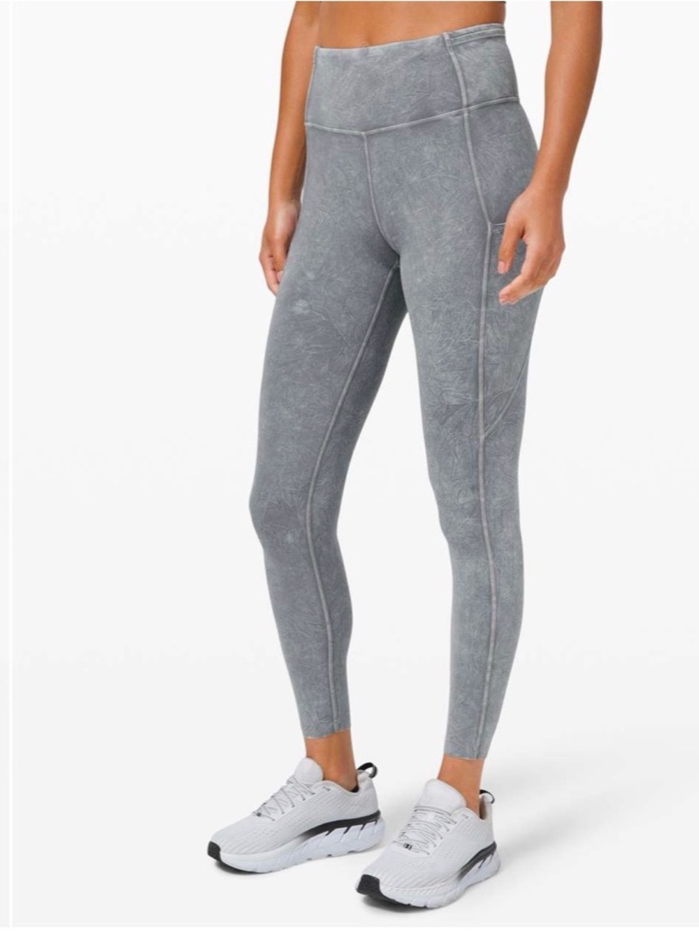 lululemon athletica High-Rise Washed Grey Performance Leggings